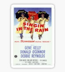 Singin' In The Rain Classic Movie Poster Sticker