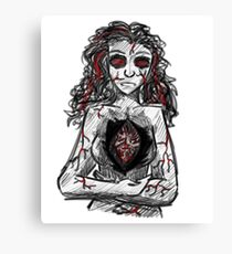 Burned Woman Canvas Print
