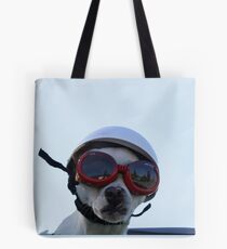 Chihuahua and the Bike Safety Message Tote Bag