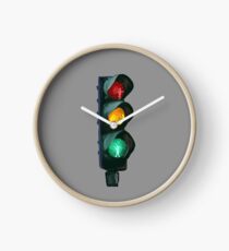 Traffic Lights Red Yellow Green Clock