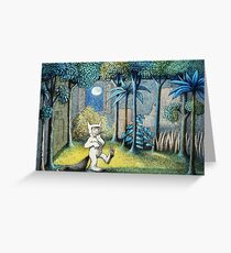 Where the Wild Things Are - Max in the jungle Greeting Card