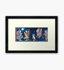 Where the Wild Things Are Wild Rumpus at night Framed Print