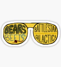 bears, beets, battlestar galactica Sticker