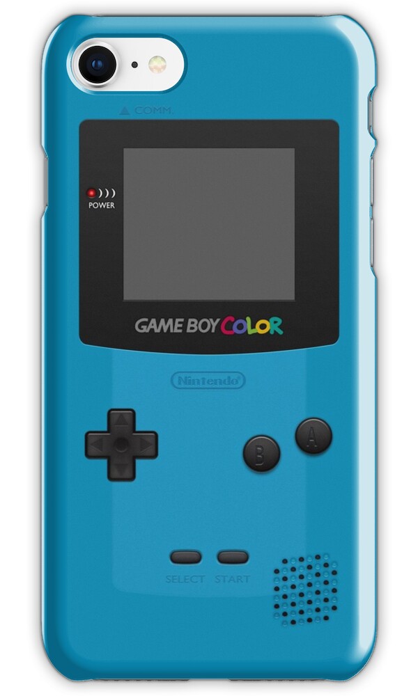"Blue Nintendo Gameboy Color" iPhone Cases & Skins by ...