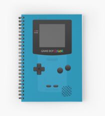 Blue Nintendo Gameboy Color Spiral Notebook