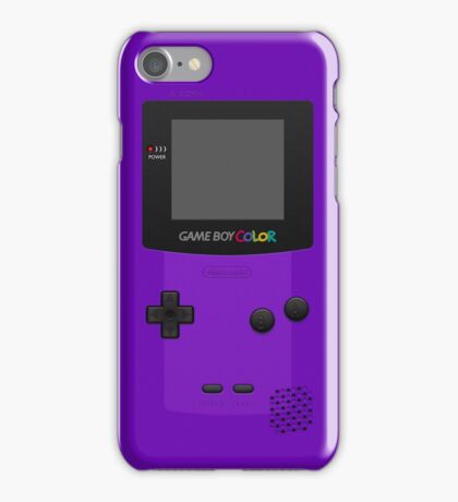 Purple Nintendo Gameboy Color iPhone Case cover