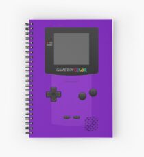Purple Nintendo Gameboy Color Spiral Notebook