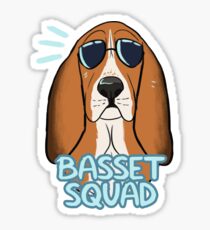 BASSET SQUAD (sable) Sticker
