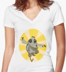 Master Oogway - Kung Fu Panda Women's Fitted V-Neck T-Shirt