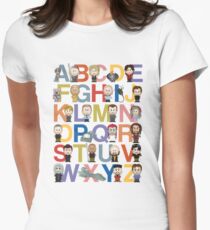 Through the Wormhole Alphabet Women's Fitted T-Shirt