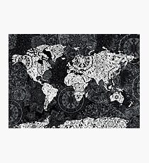 Weltkarte Fotodruck