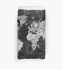 world map Duvet Cover