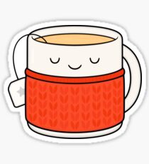 Pegatina ¡Mantén el calor, bebe té!