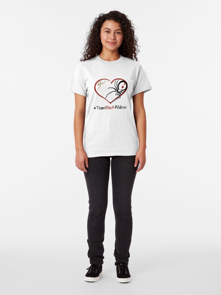 Alternate view of Team Black Widow - Lactrodectus in love Classic T-Shirt