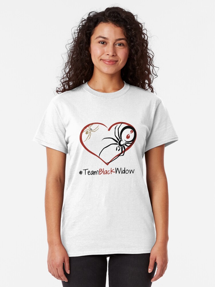 Alternate view of Team Black Widow - Lactrodectus in love Classic T-Shirt