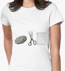 Rock Scissors Paper Women's Fitted T-Shirt