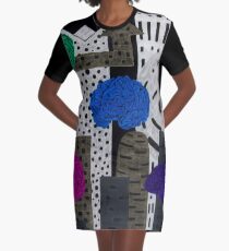 Invasion at Night Graphic T-Shirt Dress