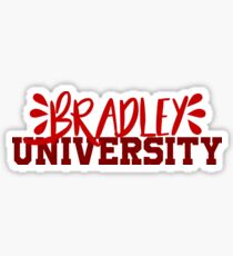 Bradley University ~text~ Sticker