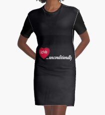 Love Unconditionally Graphic T-Shirt Dress