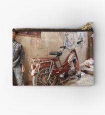 2 Kids and a Motorcycle - Tinerhir Morocco Studio Pouch