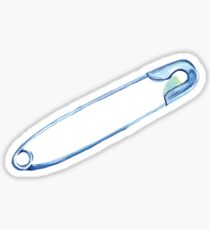 Safety Pin -gouache Sticker