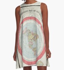 Flache Erde A-Linien Kleid