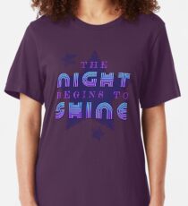 the night begins to shine t shirt