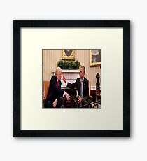 Political Dispute Framed Print