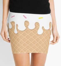 Miss Sundae - Pattern (vanilla sprinkles) Mini Skirt