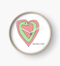 Snek Heart - Tiny Snek Comics Clock