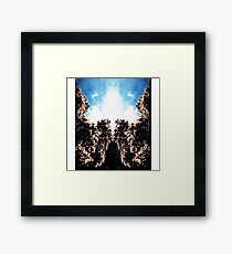 mirror trees Framed Print