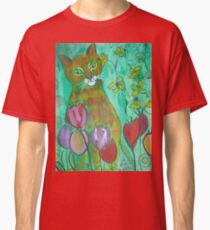Green Cat Classic T-Shirt