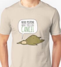 Faulheit Weisheit. Unisex T-Shirt