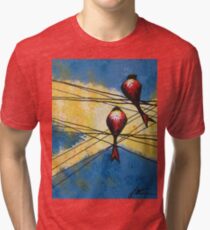 Birds on a wire Tri-blend T-Shirt