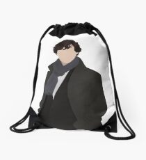 Sherlock Vector Drawstring Bag