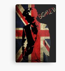 Sherlock Bored Vector Metal Print