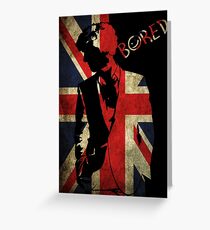 Sherlock Bored Vector Greeting Card
