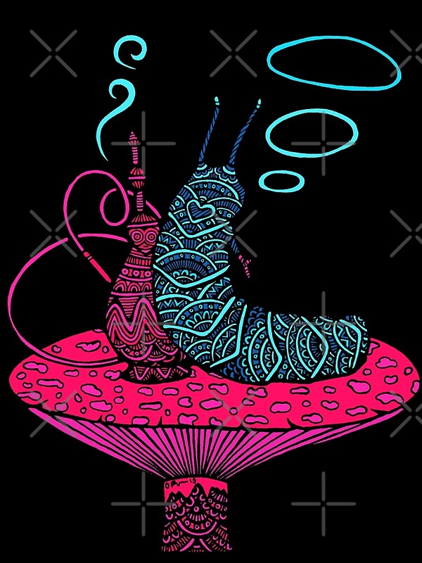 "Hookah Smoking Caterpillar V.6.0" by ogfx Redbubble