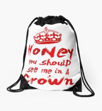 Moriarty Quote Drawstring Bag