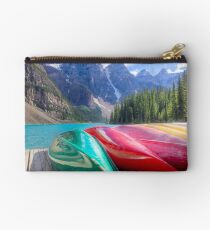 Kayaks on Moraine Lake Studio Pouch