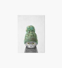 Kitten wearing a hat Art Board Print