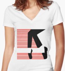 Michael Jackson Women's Fitted V-Neck T-Shirt