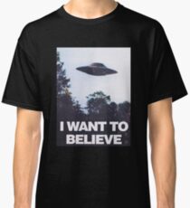 The X-Files I Want To Believe Classic T-Shirt