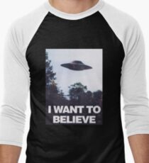 The X-Files I Want To Believe Men's Baseball ¾ T-Shirt