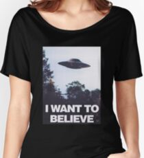 The X-Files I Want To Believe Women's Relaxed Fit T-Shirt