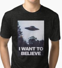 The X-Files I Want To Believe Tri-blend T-Shirt