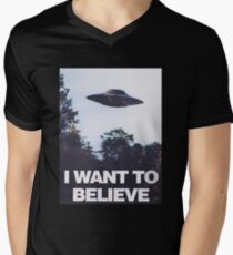 The X-Files I Want To Believe Men's V-Neck T-Shirt