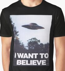 The X-Files I Want To Believe Graphic T-Shirt