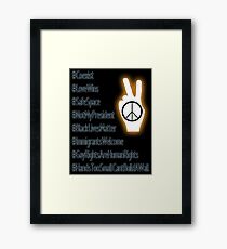 ✌ Framed Print