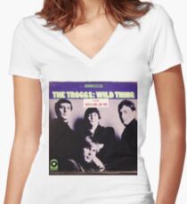 The Troggs Wild Thing 60's Garage Rock lp! Women's Fitted V-Neck T-Shirt